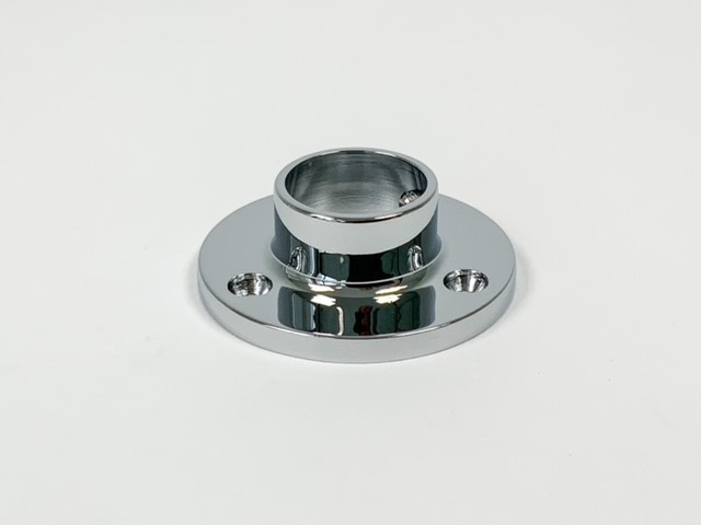 De buisteun rozet chroom met diameter Ø25.4 mm van metaalstore is een kwaliteitsproduct met een prachtige chroom afwerking.