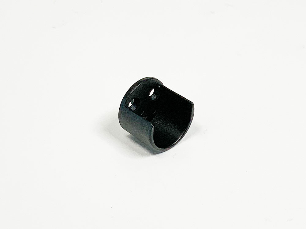 Flesn half open in zwart RAL 9005