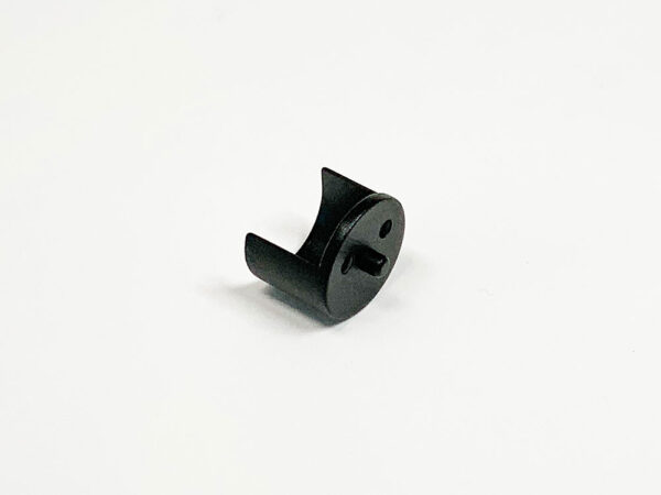 Garderobestang voor flens half open zwart Ø25.4 mm - Afbeelding 3