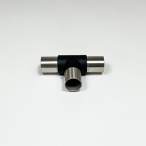 Buisverbinder zwart T-koppeling RVS-INOX