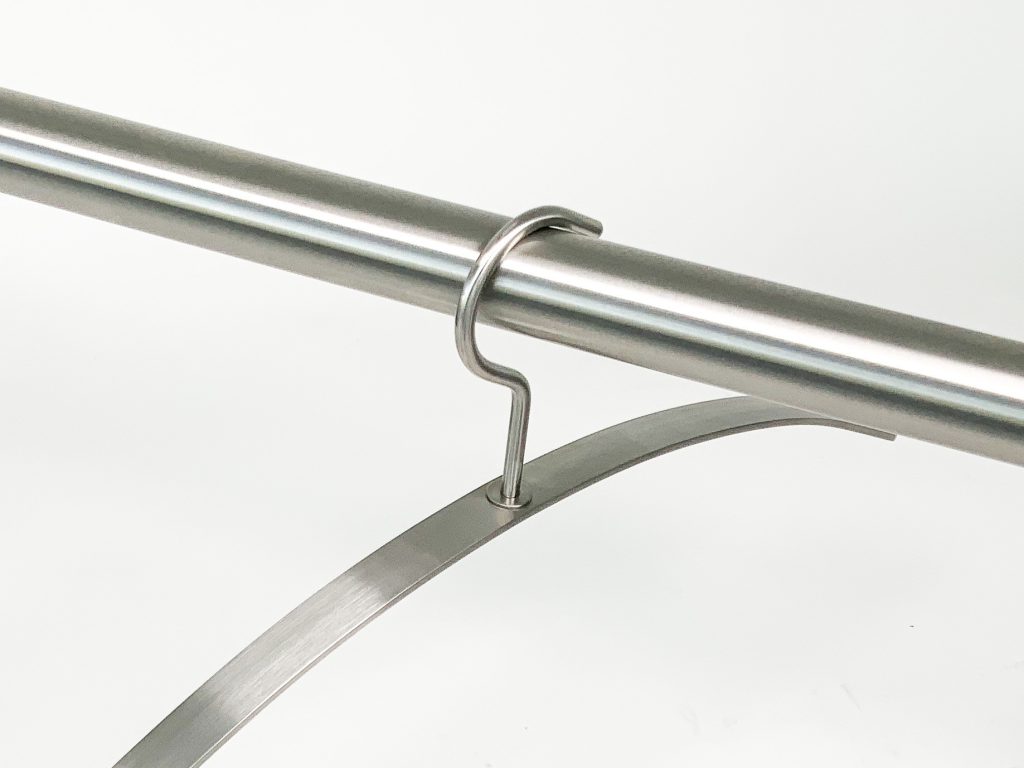Design kledinghanger massief RVS-INOX 304