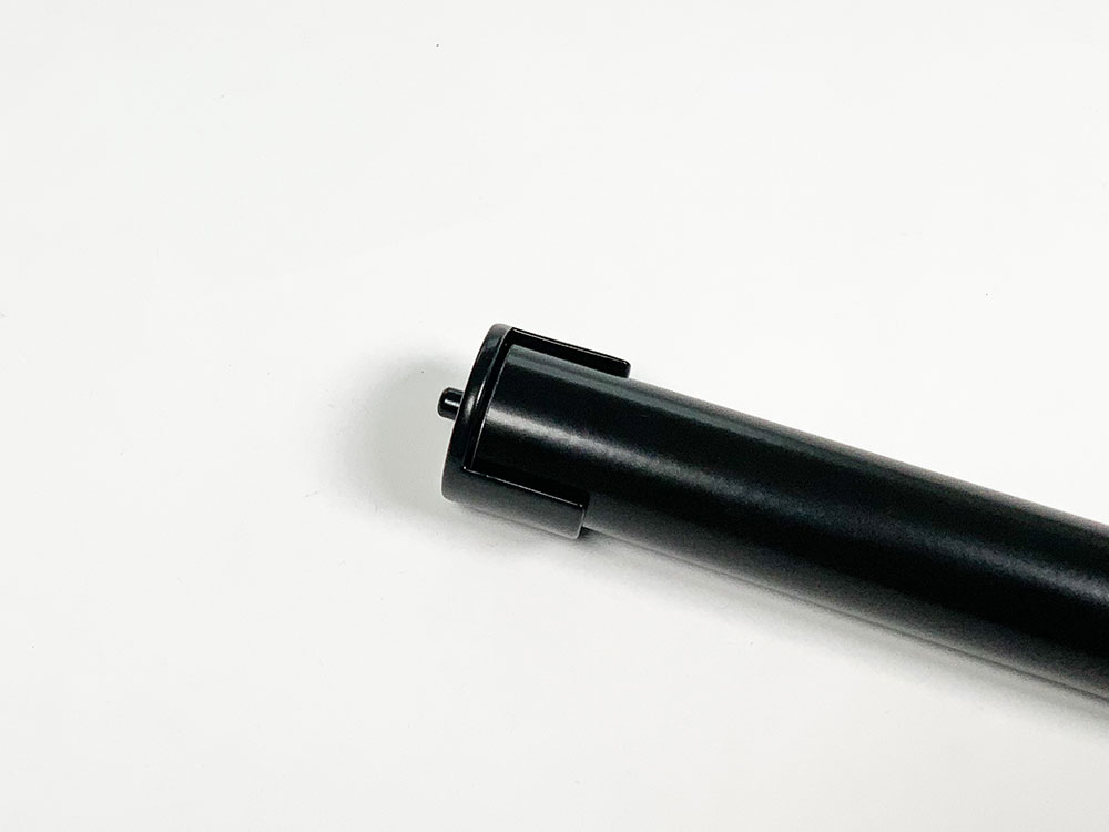 Garderobestang voor flens half open zwart Ø25.4 mm - Afbeelding 4