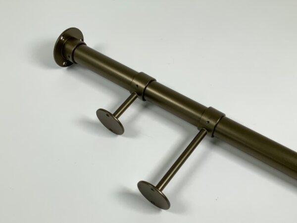 Garderobestang extra stevig brons Ø35 mm - Afbeelding 3