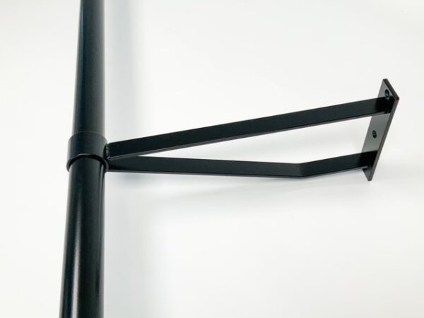 Garderobesteun extra sterk zwart - Ø32 mm - 25 cm tot hart buis - Afbeelding 2