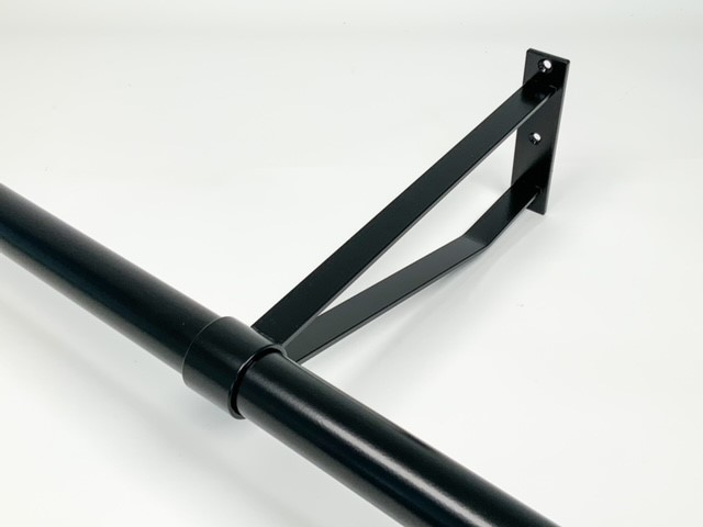 Garderobesteun extra sterk RAL 9005 zwart