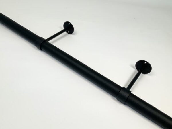 Afstandsteun zwart fijnstructuur Ø25 mm – 25 cm tot hart buis - Afbeelding 3