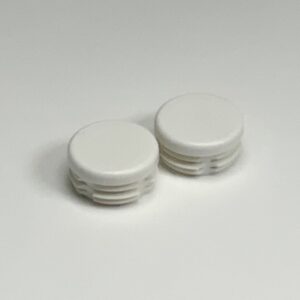 inslagdop kunststof rond wit / Set van 2 stuks Ø35