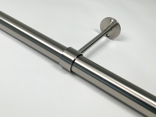 Afstandsteun RVS-INOX 304 in 8 cm, 14 cm en 25 cm tot hart buis.